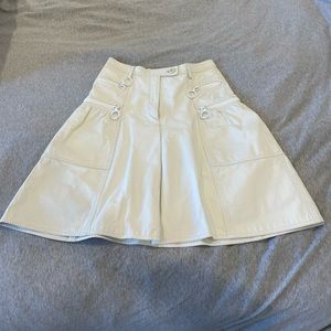 Vintage Leather Moschino Skirt